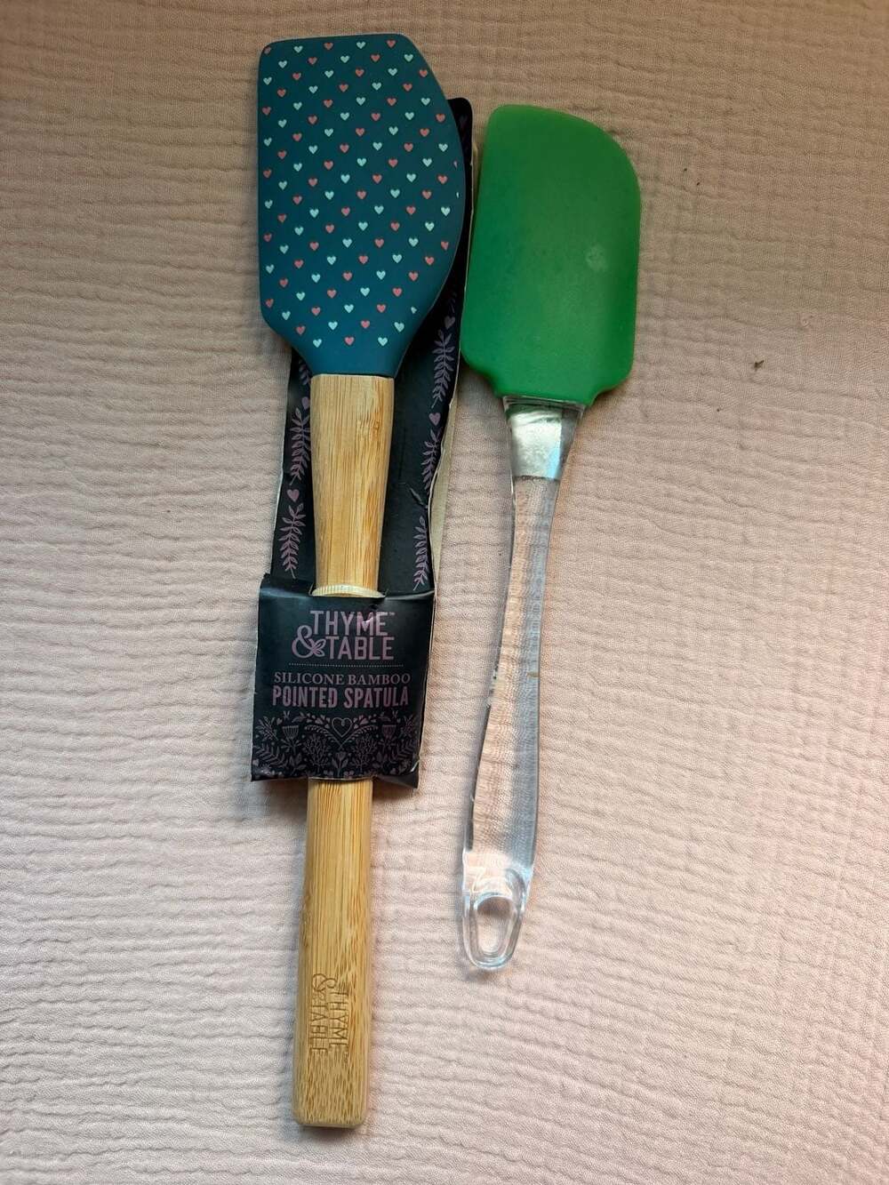 Thyme & Table Silicone Bamboo Pointed Spatula